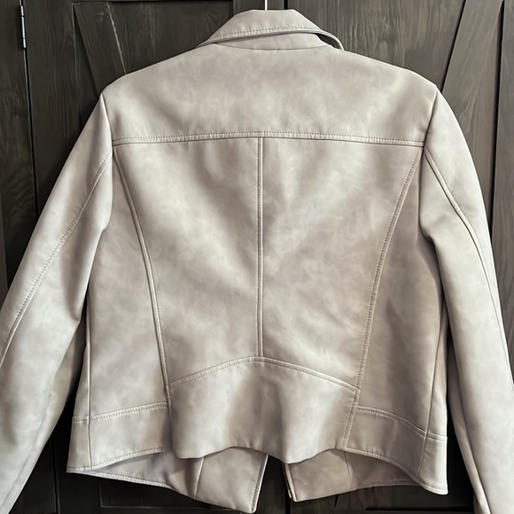 Faux Leather Jacket Grey L - Picture 7 of 8